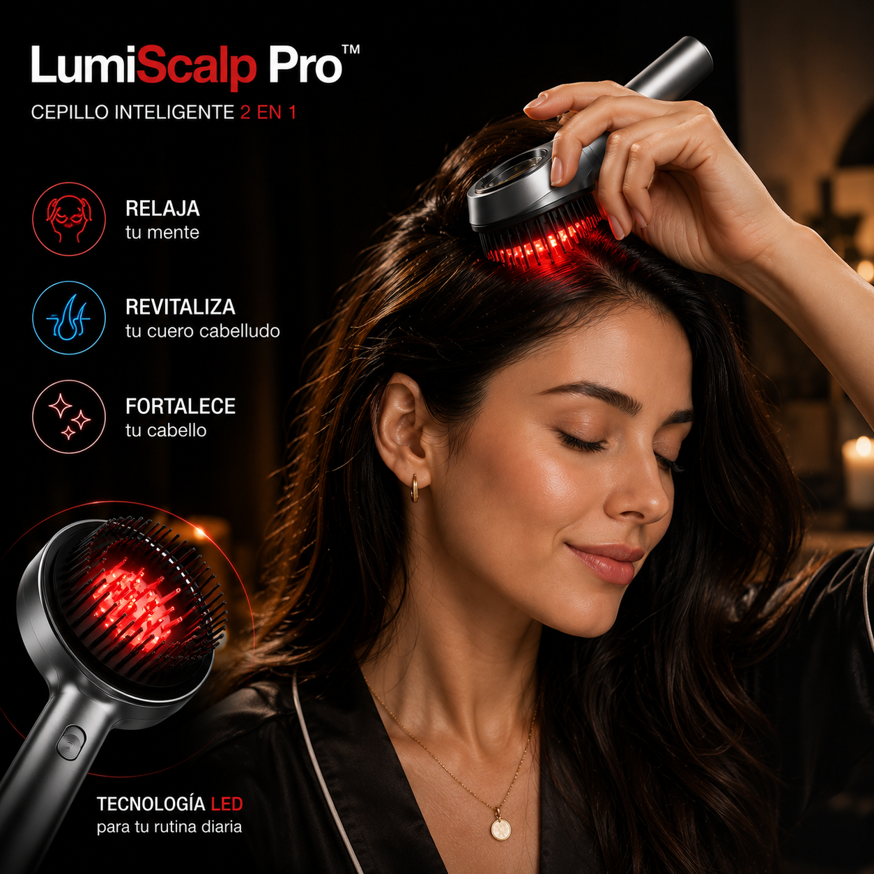 LumiScalp Pro Cepillo Inteligente masajeador
