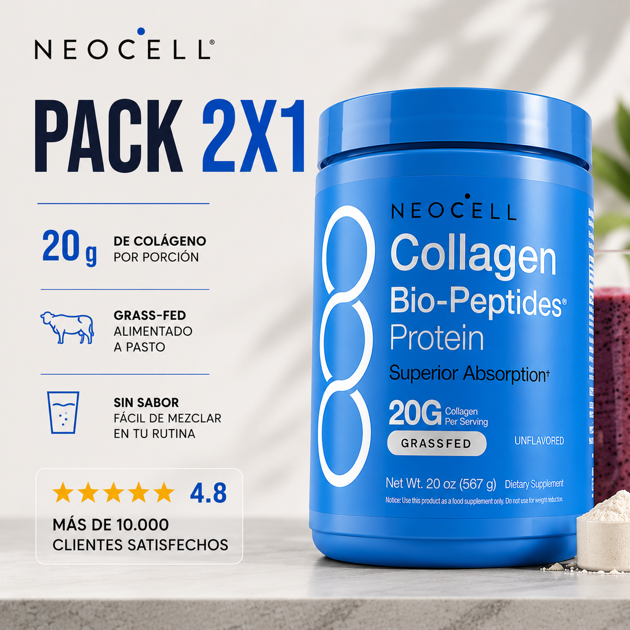 NeoCell Collagen Bio-Peptides 2x1