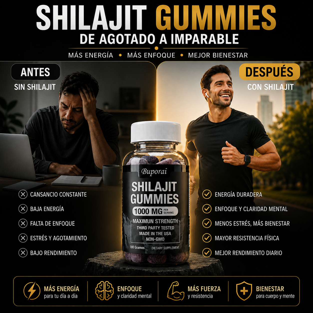 Shilajit | Más Energía, Menos Estrés