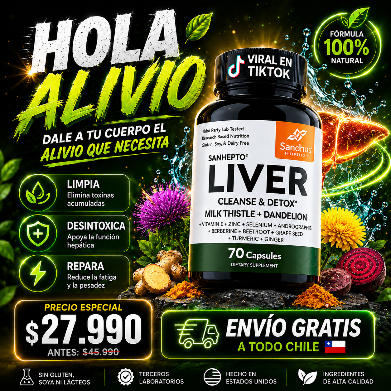 Detox Hígado — Limpia, Desintoxica y Repara