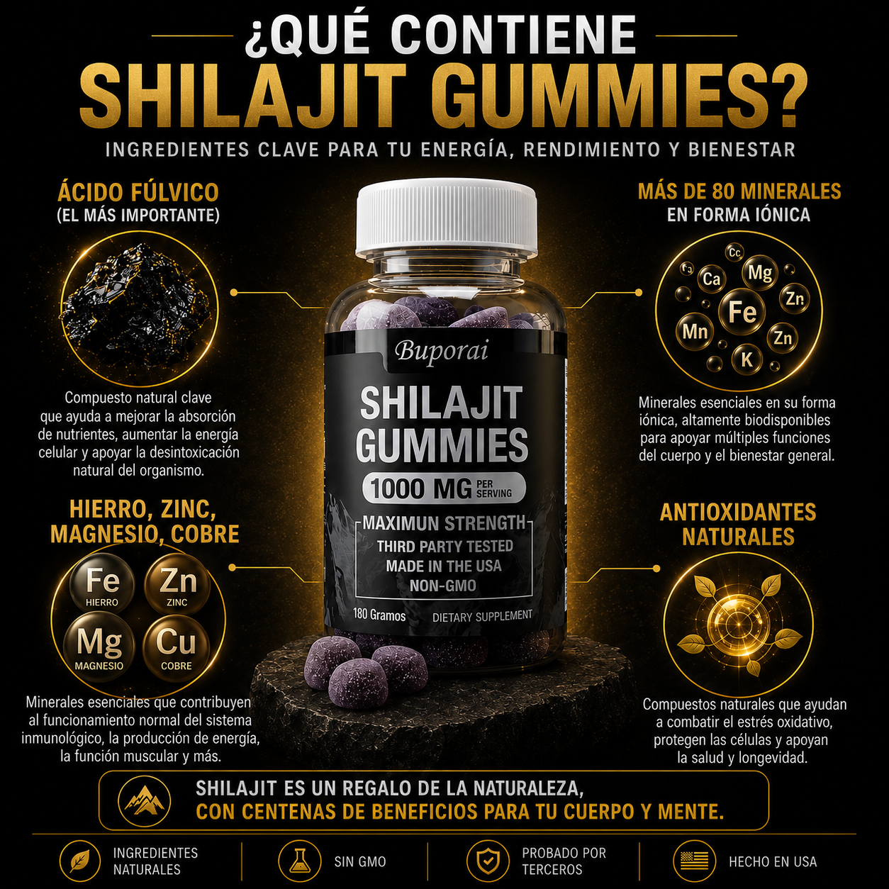 Shilajit | Más Energía, Menos Estrés